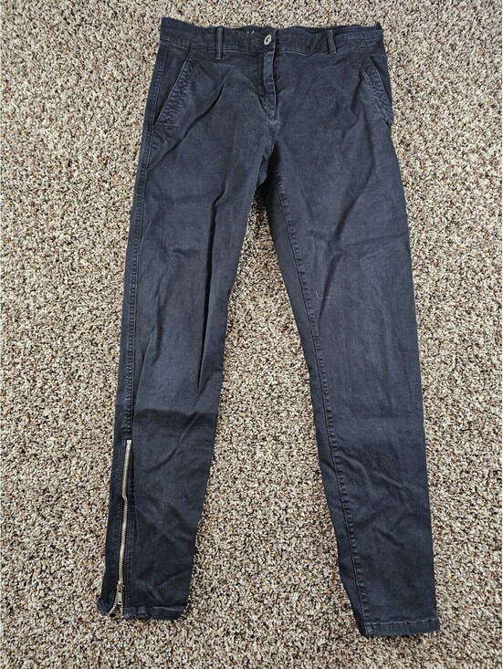 GAP Denim - Khakis by Gap Womens Sz 0 Super Skinny Moto Style Jeans Navy Blue Ankle Zip